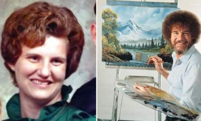 Vivian Ridge and her ex-husband, Bob Ross.